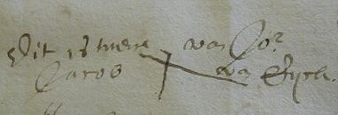 Van Eyck's signature of 1621, in the archive of Wijk bij Duurstede